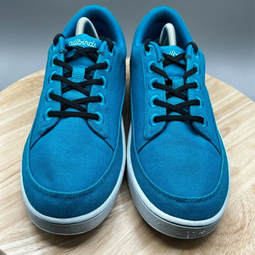 Allbirds Thrive Men's  10 Teal Canvas Pacers  Casual‎ Shoes Sneakers EUC